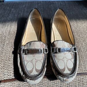 Coach brown size 7.5B loafer flats